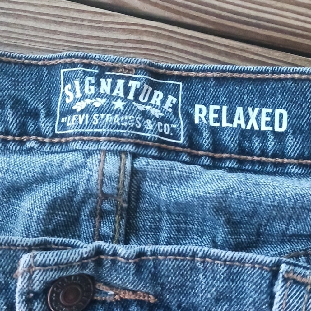 LEVI STRAUSS Signature relaxed men's jeans size 38 x 25 - Picture 2 of 8